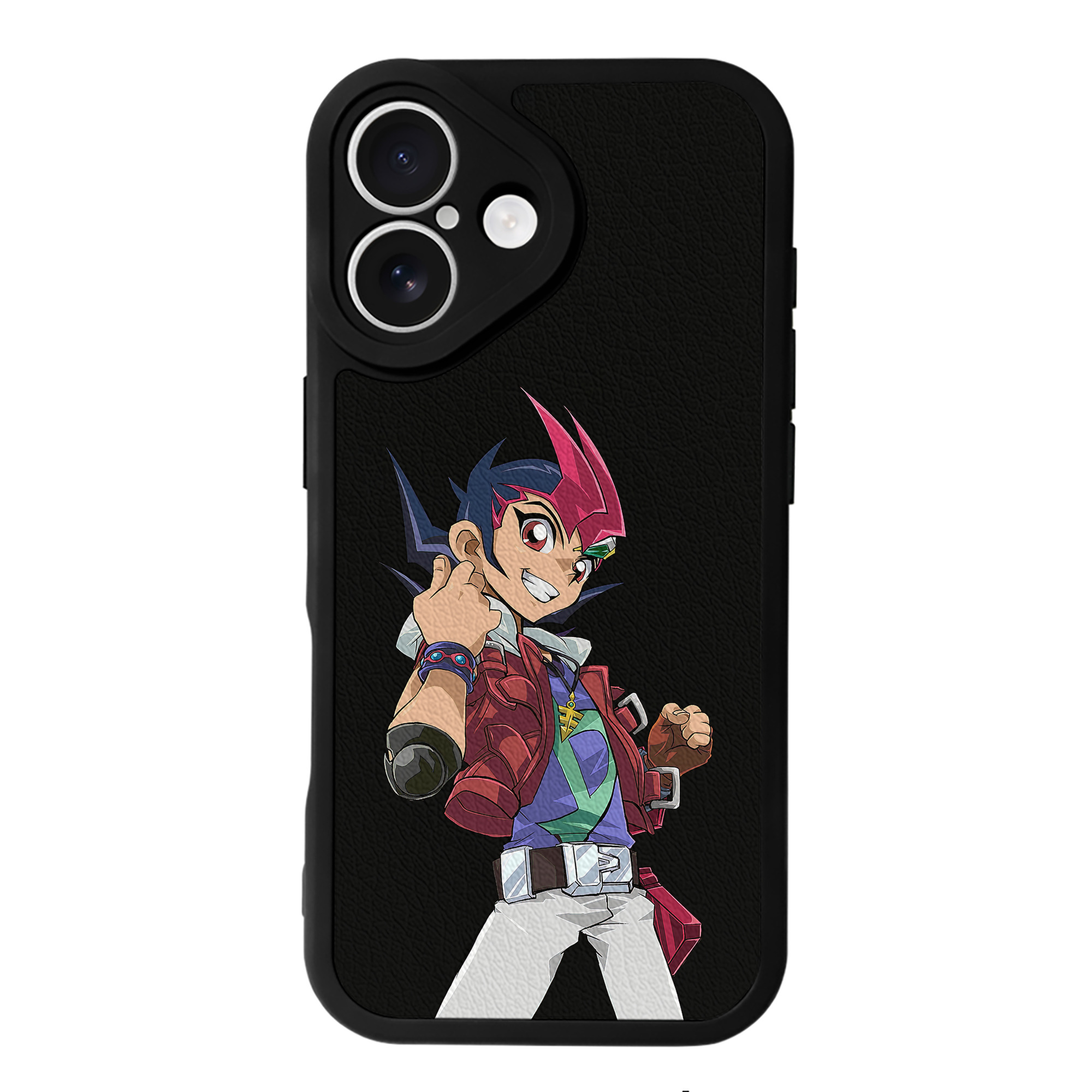 遊☆戯☆王 Yu-Gi-Oh! 【iPhone 16シリーズ対応】シリコンスマホケース（レザー調） 材質：シリコン